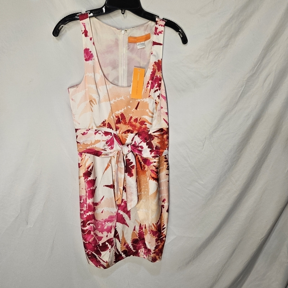 Cynthia Steffe NWT Womens 6 Silk Multicolor Dress Floral Cocktail Dress Ret $325